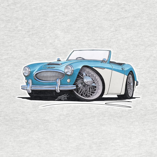 Austin-Healey 3000 Blue by y30man5